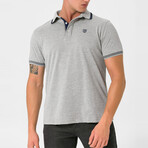 Kamari Contrast Trim Polo Shirt // Grey Melange (S)