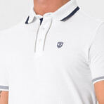 Kamari Contrast Trim Polo Shirt // White (S)