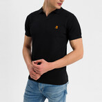 Aitor Knit Polo Shirt // Black (S)