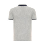 Kamari Contrast Trim Polo Shirt // Grey Melange (S)