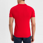 Aitor Knit Polo Shirt // Red (3XL)