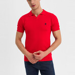 Aitor Knit Polo Shirt // Red (3XL)