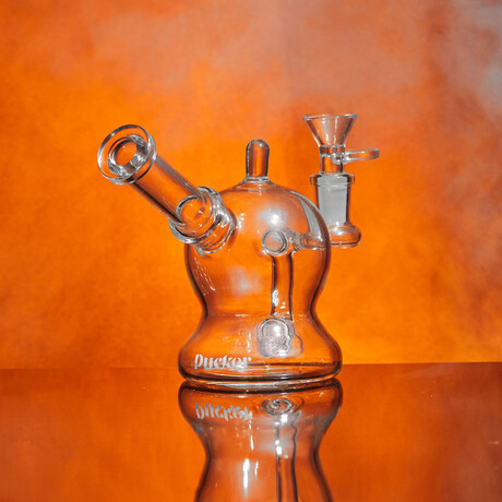 Ghost Water Pipe Bubbler // Clear