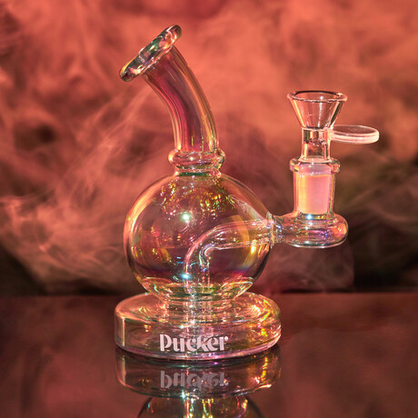 Spherule Water Pipe Bubbler // Rainbow