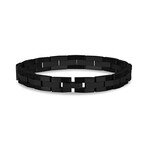 Steel Link Bracelet // 8mm // Black (7.5")