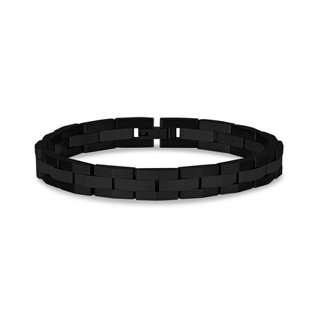 Steel Link Bracelet // 8mm // Black (7.5")