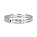 Steel Link Bracelet // 8mm // Silver (7.5")
