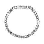 Steel Curb Link Bracelet // 6mm // Silver (7.5")
