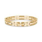 Steel Link Bracelet // 8mm // Gold (8")