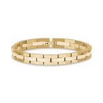 Steel Link Bracelet // 8mm // Gold (8")