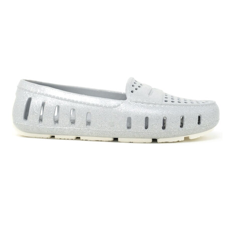 Women's Posh Driver // Glitter Silver + Bright White (US: 8)