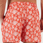 Seahorse Swim Shorts // Orange (S)
