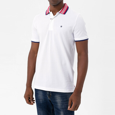 Ademar Short Sleeve Polo Shirt // White (S)