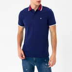 Ademar Short Sleeve Polo Shirt // Navy (S)