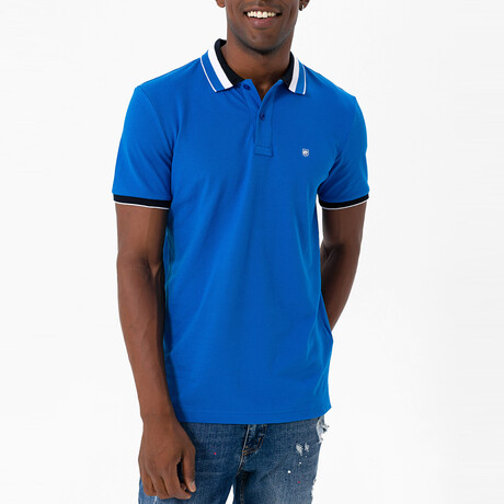 Glauco Short Sleeve Polo Shirt // Sax (S)