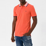 Ademar Short Sleeve Polo Shirt // Salmon (S)