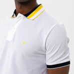 Glauco Short Sleeve Polo Shirt // White (S)