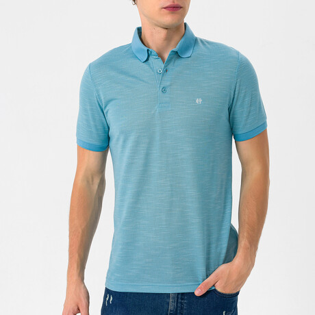 Rodrigo Short Sleeve Polo Shirt // Turquoise (S)