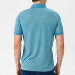 Rodrigo Short Sleeve Polo Shirt // Turquoise (S)