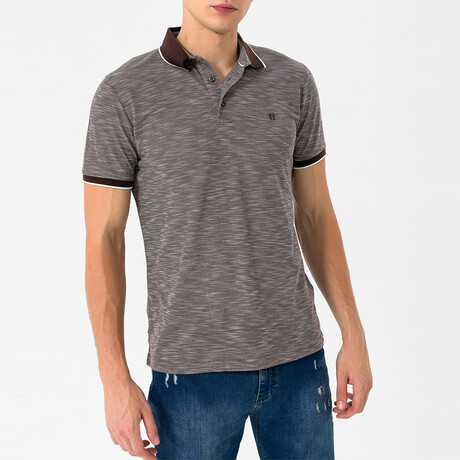 Roque Short Sleeve Polo Shirt // Brown (S)