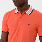 Ademar Short Sleeve Polo Shirt // Salmon (S)