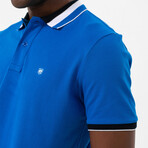 Glauco Short Sleeve Polo Shirt // Sax (S)