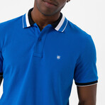 Glauco Short Sleeve Polo Shirt // Sax (S)