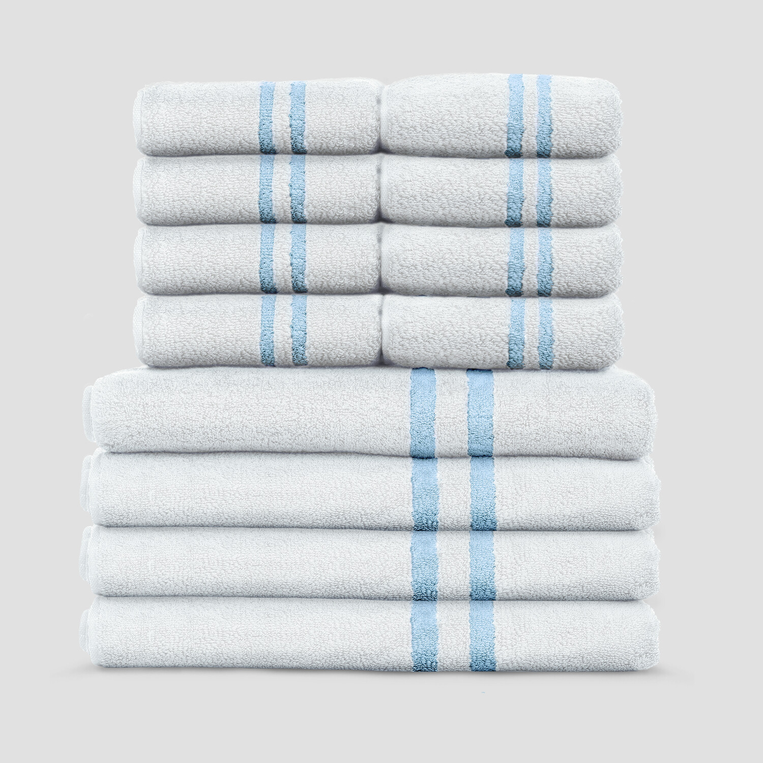 Smart Bath + Hand Towel Set // Polar White (3 Bath Towels + 6 Hand