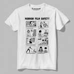 Horror Film Safety Guide T-Shirt // White (XL)
