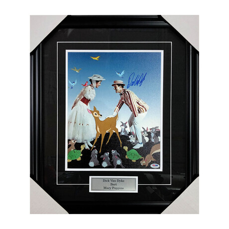 Dick Van Dyke // Mary Poppins // Framed + Autographed 11X14 Canvas