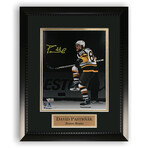 David Pastrnak // Boston Bruins // Autographed Photograph + Framed