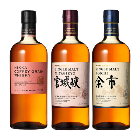 Nikka Set // Coffee Grain + Miyagikyo Single Malt + Yoichi Single Malt