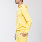 Essential Waves Pullover Hoodie  // Lemon (M)