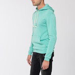 Essential Waves Pullover Hoodie // Pool (M)