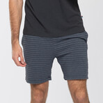 Tonal Stripe Short // V Black (L)