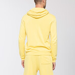 Essential Waves Pullover Hoodie  // Lemon (M)