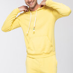 Essential Waves Pullover Hoodie  // Lemon (M)