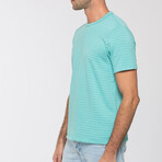 Tonal Stripe Crew  // Pool (S)