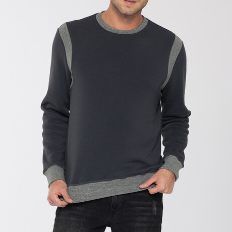 Rib Insert Pullover // V Black (S)