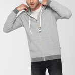 Quilted Zip Hoodie  // Heather (S)