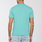 Tonal Stripe Crew  // Pool (S)