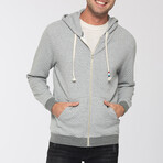 Quilted Zip Hoodie  // Heather (S)