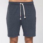 Tonal Stripe Short // V Black (L)