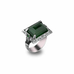 Faceted Green Stone Ring (7)