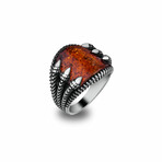 Curved Amber Ring (9)