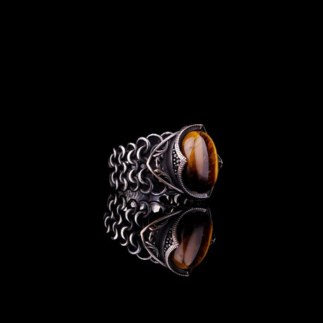 Tigers Eye Chain Ring (5)