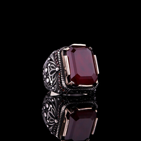 Solid Red Tourmaline Ring (5)