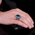 Blue Topaz Ring (8.5)