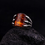 Curved Amber Ring (7)