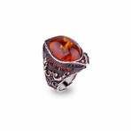 Amber Stone Ring (5.5)